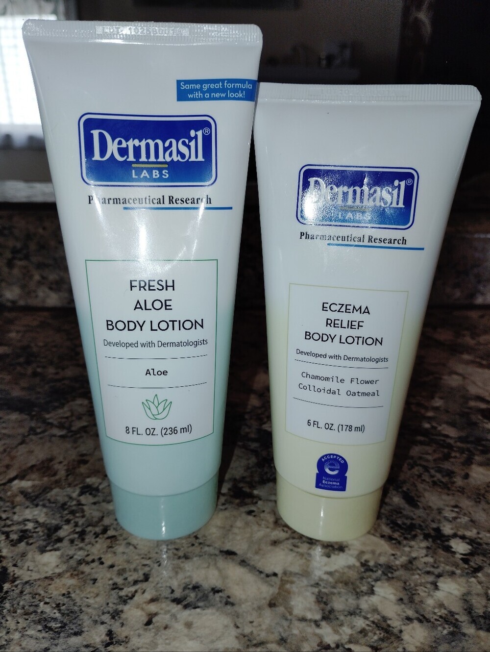 Dermasil Fresh Aloe Body Lotion — Light Green Hydrating Formula